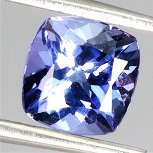Rare! Stunning Cushion Cut 1.05CT Blue Violet Tanzanite Gemstone 6mm IF Clarity